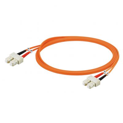 WEIDMULLER IE-FM6Z2LO0001MSD0SD0-X (zmontowany) światłowód przesyłu danych, Zipcord, SC duplex IP 20, SC duplex IP 20, LSZH, 62.5 µm, 1 m 1433960010 /1szt./ (1433960010)